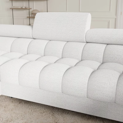 Designer-Sofagarnitur für U-förmige Räume KALANI – weiß, linke Ausführung