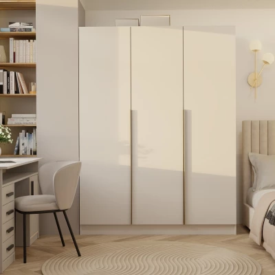 Dreitüriger Kleiderschrank 150 cm CELARI – Kaschmir