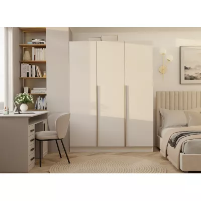 Dreitüriger Kleiderschrank 150 cm CELARI – Kaschmir