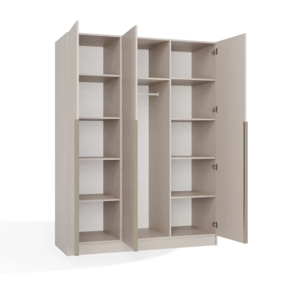 Dreitüriger Kleiderschrank 150 cm CELARI – Kaschmir