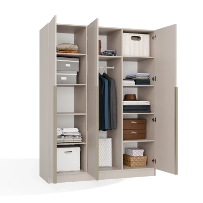 Dreitüriger Kleiderschrank 150 cm CELARI – Kaschmir