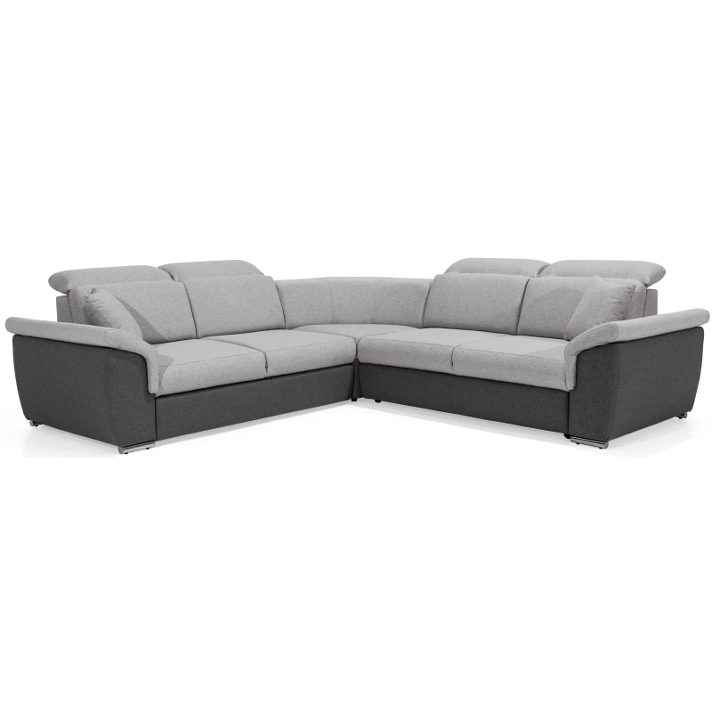 Ecksofa ANSELM - Esche / Grau