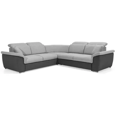 Ecksofa ANSELM - Esche / Grau