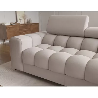 Ecksofa mit Stauraum ELIS - Latte, rechte Ecke
