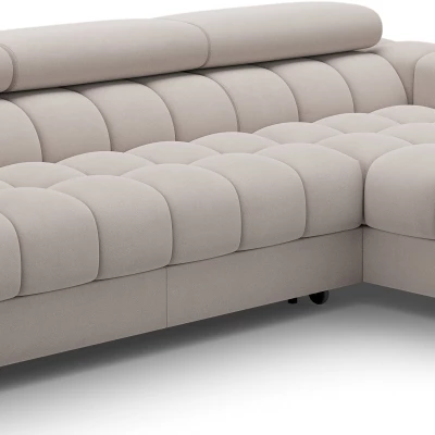 Ecksofa mit Stauraum ELIS - Latte, rechte Ecke