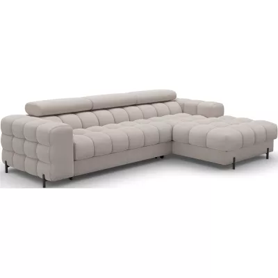 Ecksofa mit Stauraum ELIS - Latte, rechte Ecke