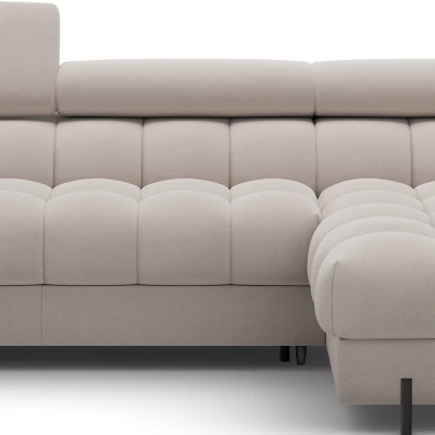 Ecksofa mit Stauraum ELIS - Latte, rechte Ecke