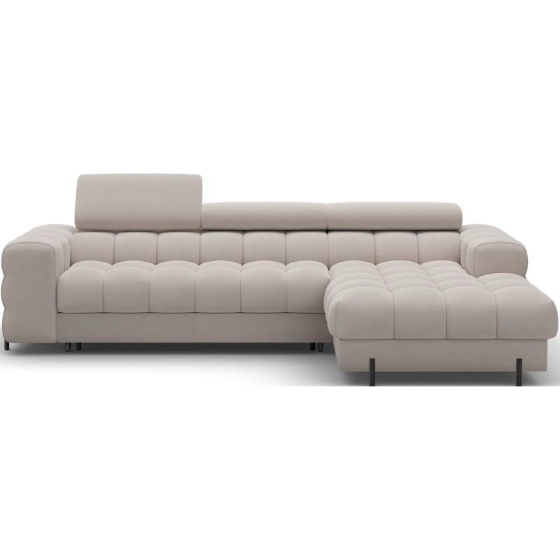 Ecksofa mit Stauraum ELIS - Latte, rechte Ecke