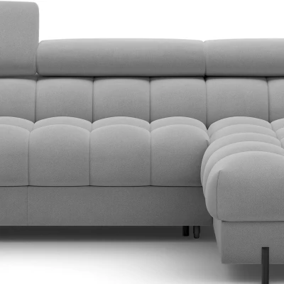 Ecksofa mit Stauraum ELIS - grau, rechte Ecke