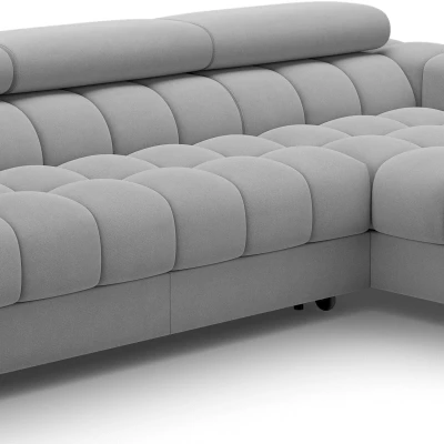 Ecksofa mit Stauraum ELIS - grau, rechte Ecke