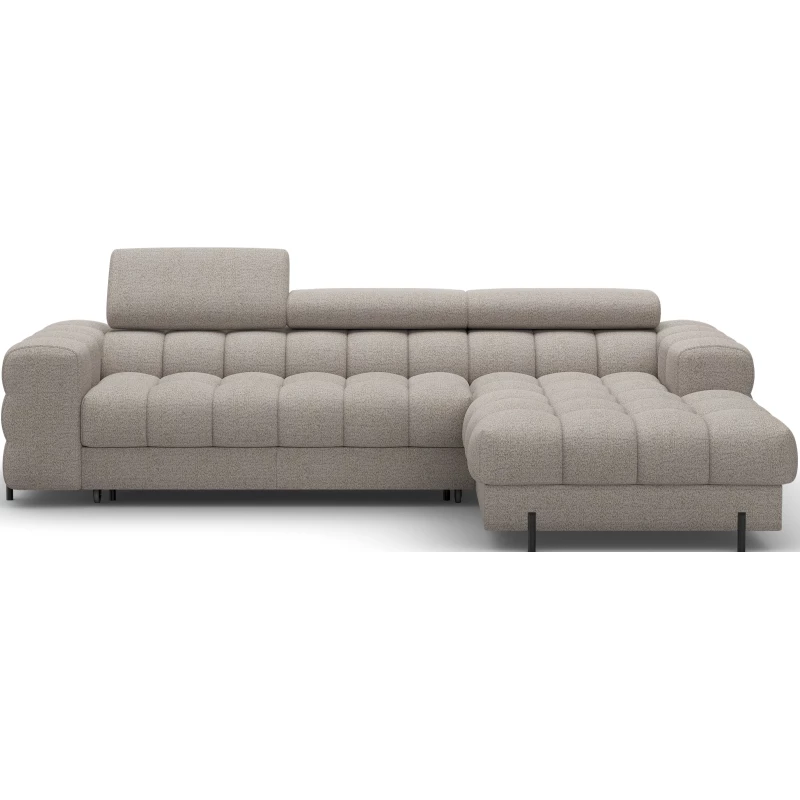 Ecksofa mit Stauraum ELIS – beige, rechte Ecke