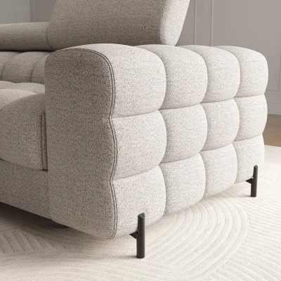 Ecksofa mit Stauraum ELIS – beige, rechte Ecke