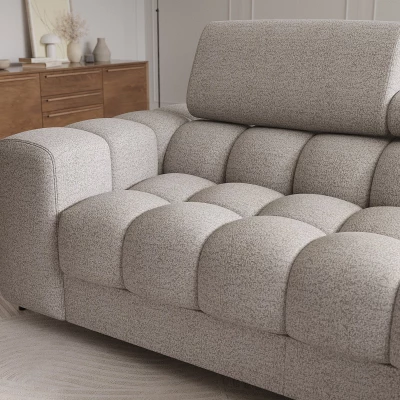 Ecksofa mit Stauraum ELIS – beige, rechte Ecke