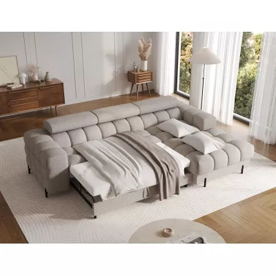 Ecksofa mit Stauraum ELIS – beige, rechte Ecke