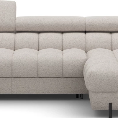 Ecksofa mit Stauraum ELIS – hellbeige, rechte Ecke