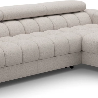 Ecksofa mit Stauraum ELIS – hellbeige, rechte Ecke