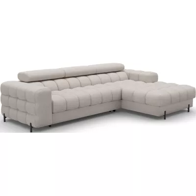 Ecksofa mit Stauraum ELIS – hellbeige, rechte Ecke