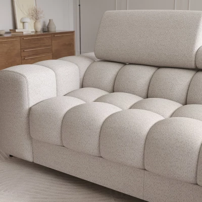 Ecksofa mit Stauraum ELIS – hellbeige, rechte Ecke