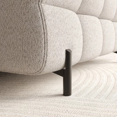 Ecksofa mit Stauraum ELIS – hellbeige, rechte Ecke