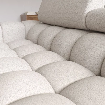 Ecksofa mit Stauraum ELIS – hellbeige, rechte Ecke