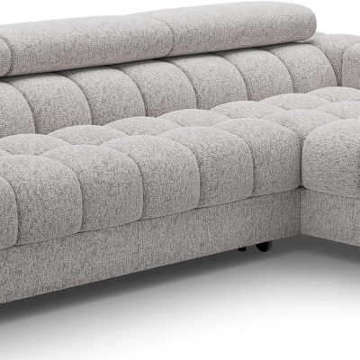Ecksofa mit Stauraum ELIS – grau-beige, rechte Ecke