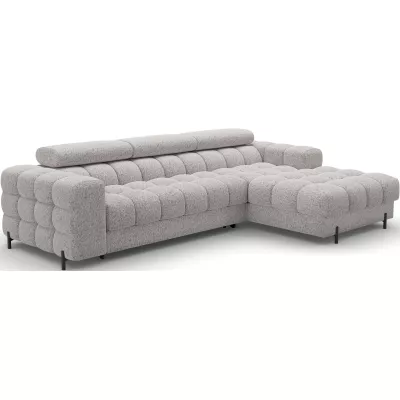 Ecksofa mit Stauraum ELIS – grau-beige, rechte Ecke