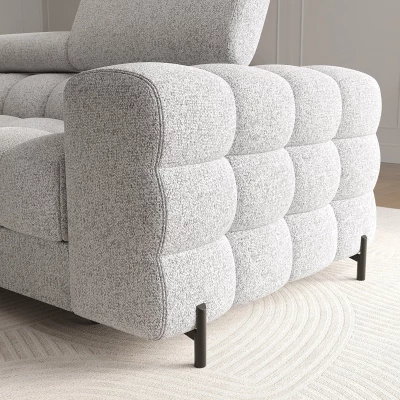 Ecksofa mit Stauraum ELIS - Esche, rechte Ecke