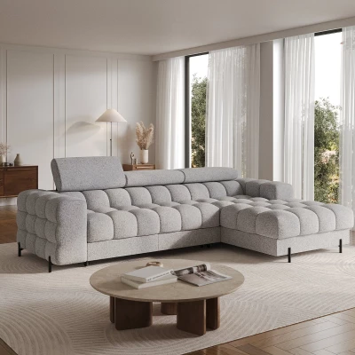 Ecksofa mit Stauraum ELIS - Esche, rechte Ecke