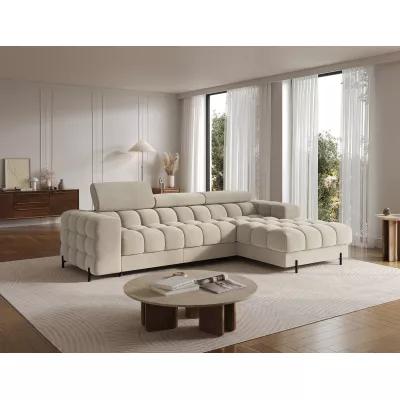 Ecksofa mit Stauraum ELIS – dunkelbeige, rechte Ecke