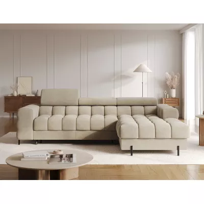 Ecksofa mit Stauraum ELIS – dunkelbeige, rechte Ecke