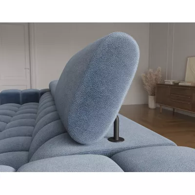 Ecksofa mit Stauraum ELIS - blau, rechte Ecke