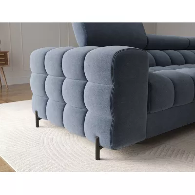 Ecksofa mit Stauraum ELIS - blau, rechte Ecke