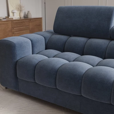 Ecksofa mit Stauraum ELIS - blau, rechte Ecke