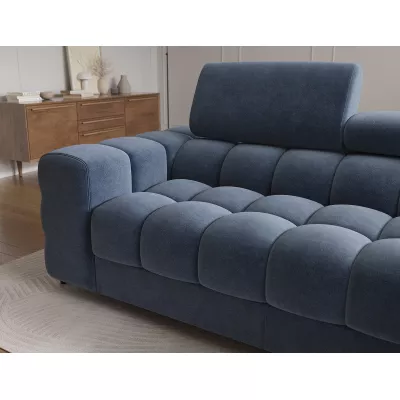 Ecksofa mit Stauraum ELIS - blau, rechte Ecke