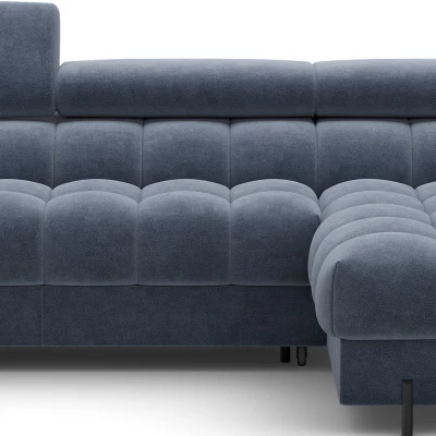 Ecksofa mit Stauraum ELIS - blau, rechte Ecke