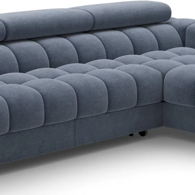 Ecksofa mit Stauraum ELIS - blau, rechte Ecke