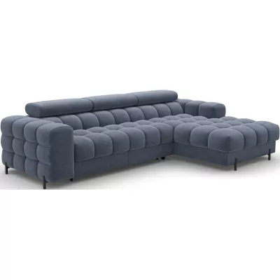 Ecksofa mit Stauraum ELIS - blau, rechte Ecke