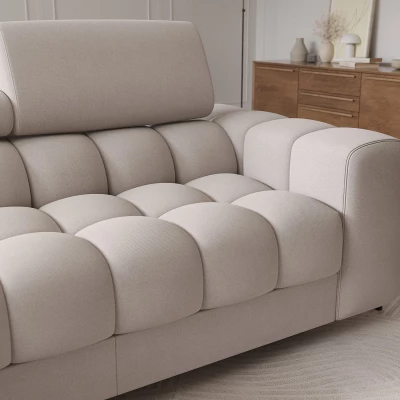 Ecksofa mit Stauraum ELIS - Latte, linke Ecke