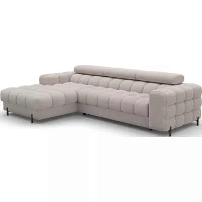 Ecksofa mit Stauraum ELIS - Latte, linke Ecke