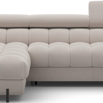 Ecksofa mit Stauraum ELIS - Latte, linke Ecke