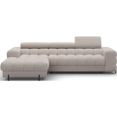 Ecksofa mit Stauraum ELIS - Latte, linke Ecke