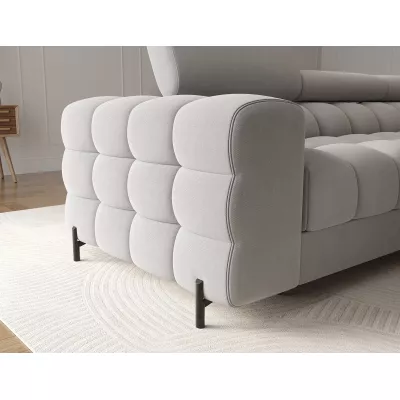 Ecksofa mit Stauraum ELIS - grau, linke Ecke