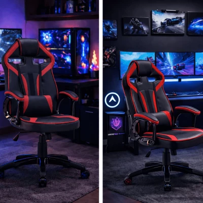 SKARVI Gaming-Stuhl - rot