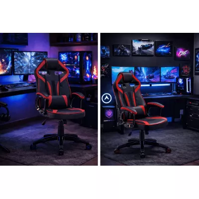 SKARVI Gaming-Stuhl - rot