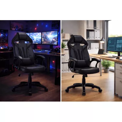 SKARVI Gaming-Stuhl – Schwarz