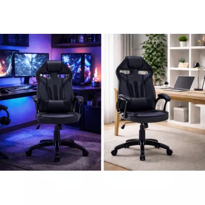 SKARVI Gaming-Stuhl – Schwarz