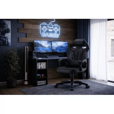 SKARVI Gaming-Stuhl – Schwarz