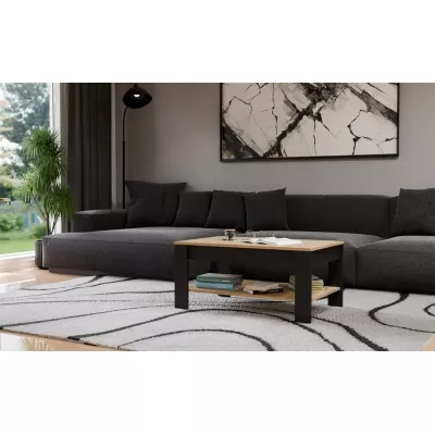 CALIGO Couchtisch – Eiche, handgefertigt / Schwarz