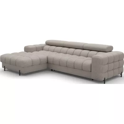 Ecksofa mit Stauraum ELIS – beige, linke Ecke
