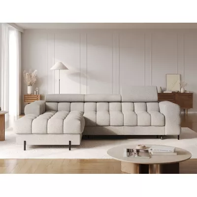 Ecksofa mit Stauraum ELIS – beige, linke Ecke